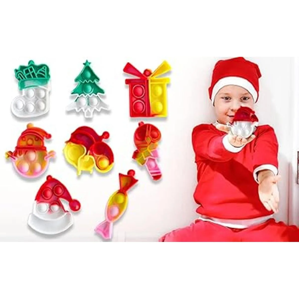 32 juguetes para ansiedad de Navidad mini juguete de_2