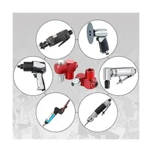 Hromee Conector de manguera de aire giratorio NPT de 360_6