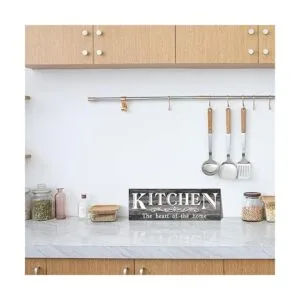 Letrero de madera de cocina el corazón del hogar_6