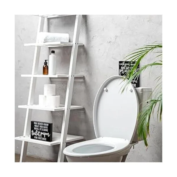 2 piezas de decoración de baño clásica con texto en_6