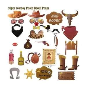Western Cowboy Photo Booth Props Bandana Wild West Party_3