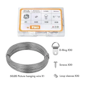 ROBUST Juego de 91 piezas para colgar fotos ganchos de_2