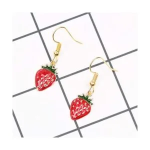 XQingmei Colgante de fresa de color para manualidades con_5