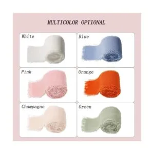 4 rollos de cinta de gasa cinta de seda de 1.5 pulgadas_4