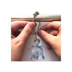 Aimoye Ganchos de cortina de ducha de tortuga marina para_5