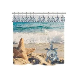 Aimoye Ganchos de cortina de ducha de tortuga marina para_6