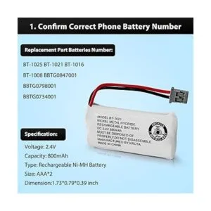 BT1021 BBTG0798001 Batería inalámbrica para teléfono_3