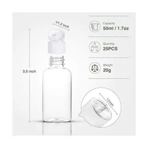 Botellas vacías de plástico de 1.7 fl oz botellas_2