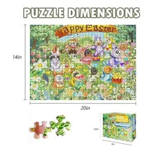 Rompecabezas de Pascua de 500 piezas para adultos_2