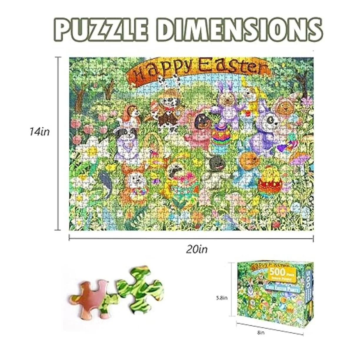Rompecabezas de Pascua de 500 piezas para adultos_2