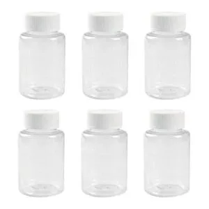 12 botellas de plástico vacías transparentes de 3.4 fl oz_1