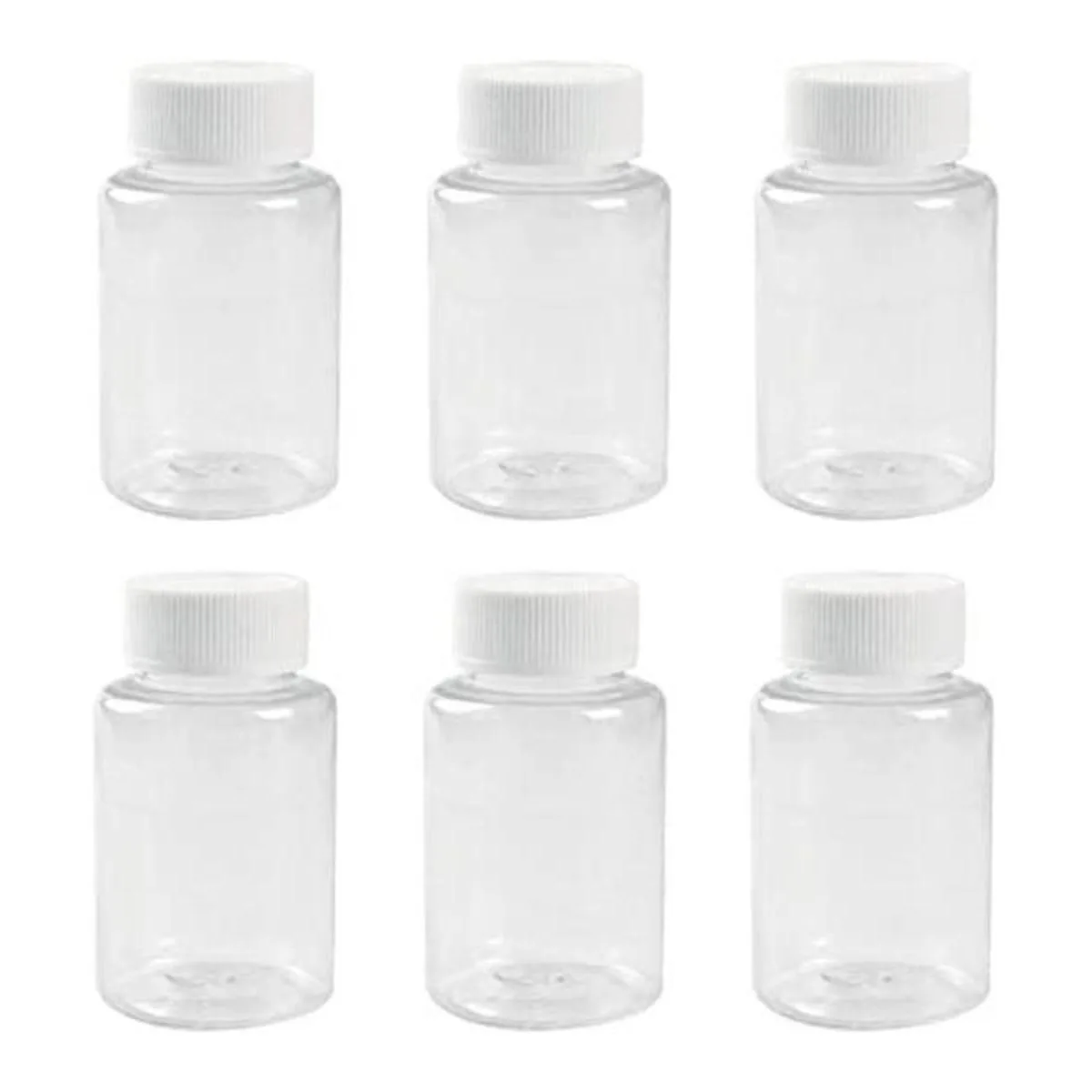 12 botellas de plástico vacías transparentes de 3.4 fl oz_1