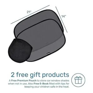 Enovoe Parasol para ventana de automóvil paquete de 2_2