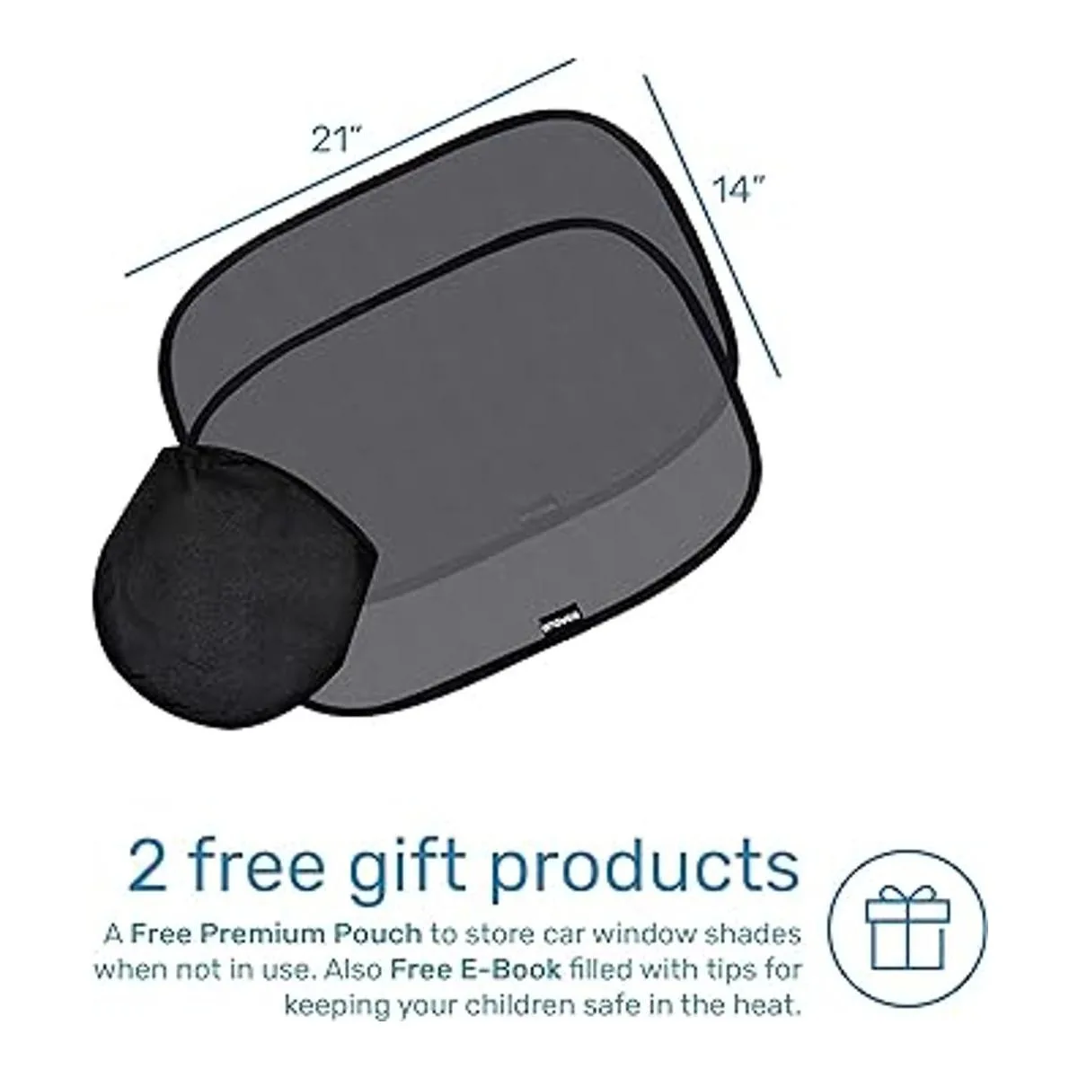 Enovoe Parasol para ventana de automóvil paquete de 2_2