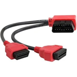 iKKEGOL Cable divisor OBD2 OBD II Y de ángulo recto de_1