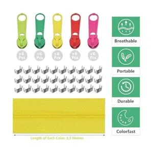 Cremalleras de nailon 3 para coser en bobina 13.5 yardas_3