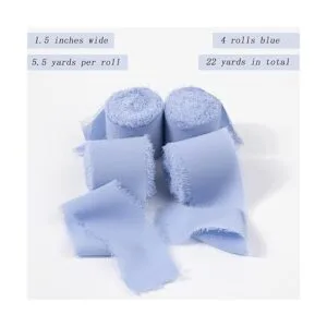 4 rollos de cinta de gasa cinta de seda de 1.5 pulgadas_2
