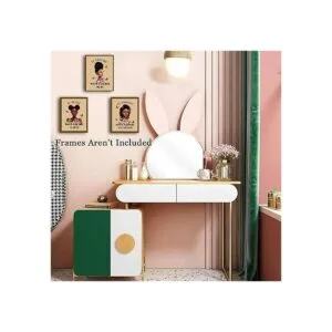 Arte de pared motivacional para niña negra citas_4