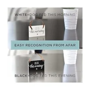 PYROH Letrero de recordatorio alimentado por gatos imán_4