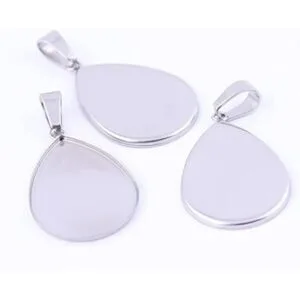 50 bandejas de ajuste de base de cabujón de acero_2