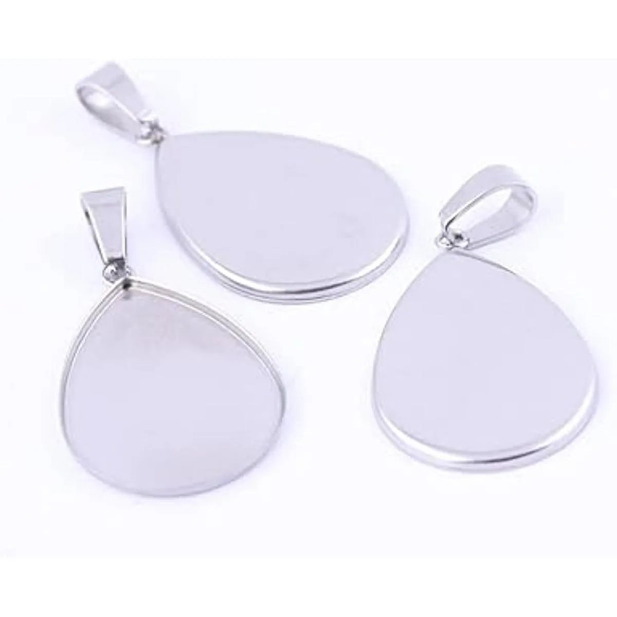 50 bandejas de ajuste de base de cabujón de acero_2