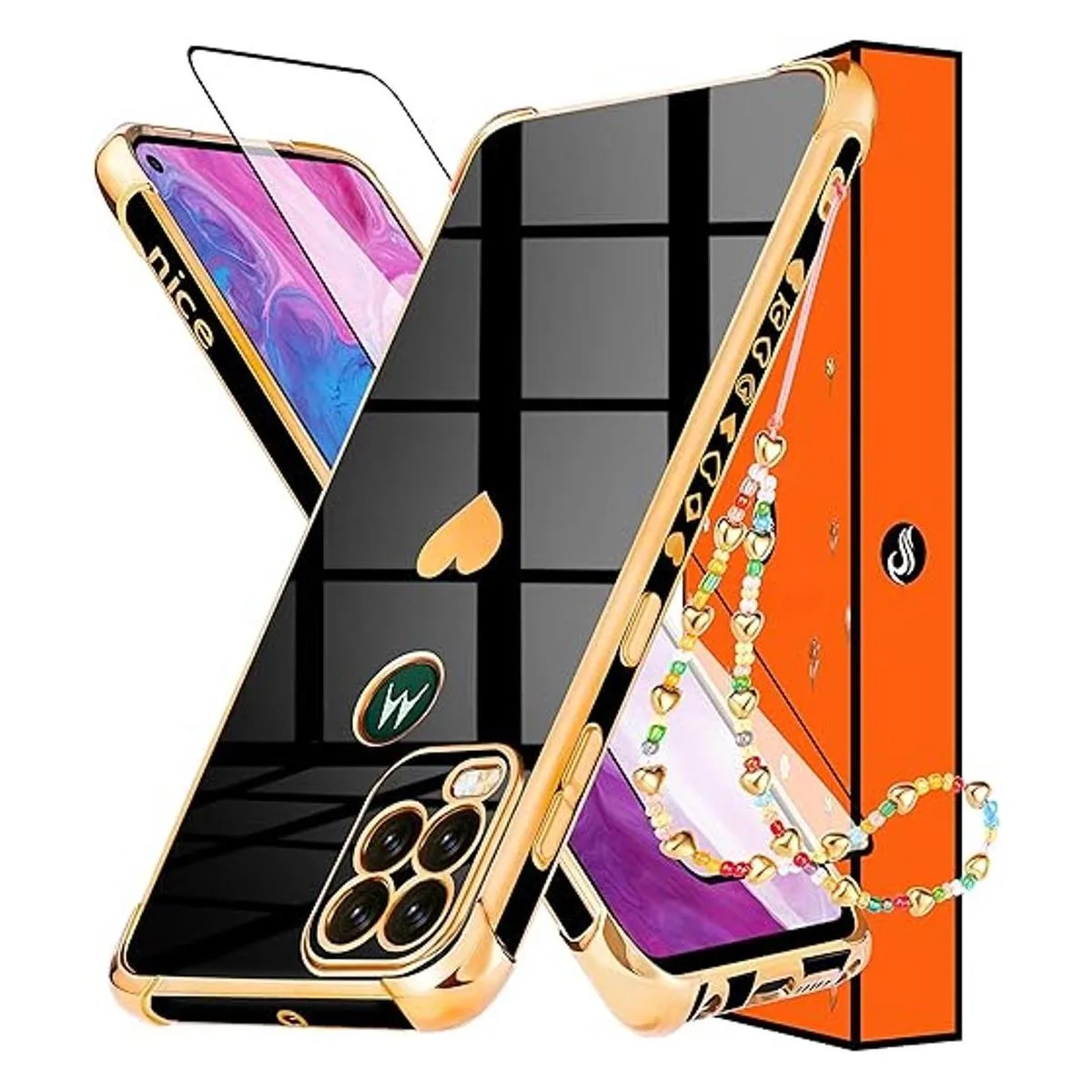 Shorogyt Funda de corazón 3 en 1 para Motorola Moto G_1