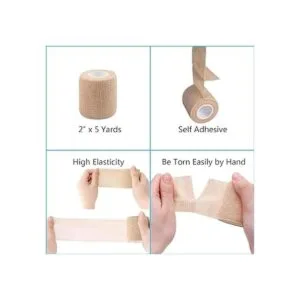 Paquete de 12 cintas autoadhesivas para vendajes cohesivos_2