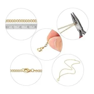 Forise Cadenas de collar de 30 pies de 0.118 pulgadas de_3