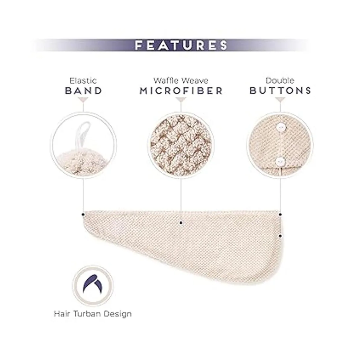 Toalla de pelo de microfibra para todos los estilos de_3