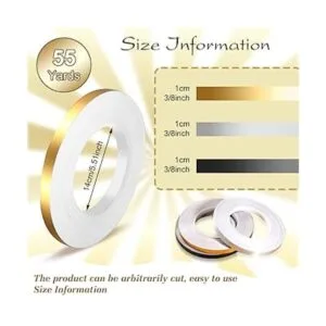 3 rollos de cinta de poliéster metalizado Mylar cinta_2