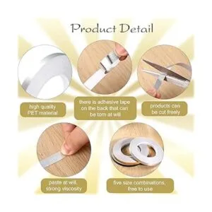 3 rollos de cinta de poliéster metalizado Mylar cinta_5