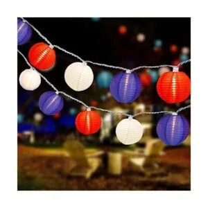 Romasaty Guirnalda de luces de linterna multicolor luces_5