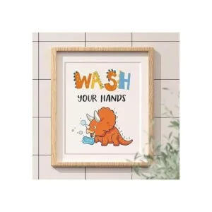 Decoración de baño de dinosaurios con temática de_3