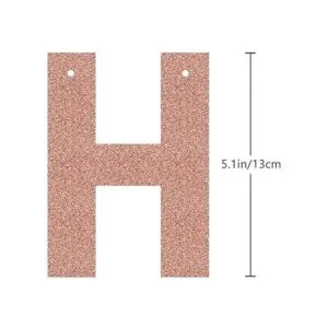 Bandera de oro rosa 85 cumpleaños decoración de fiesta_4