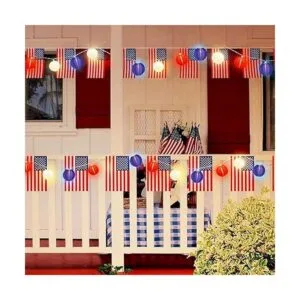 Romasaty Guirnalda de luces de linterna multicolor luces_7