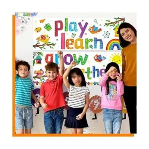 Póster de pancarta para el aula 2 piezas de coloridos_6