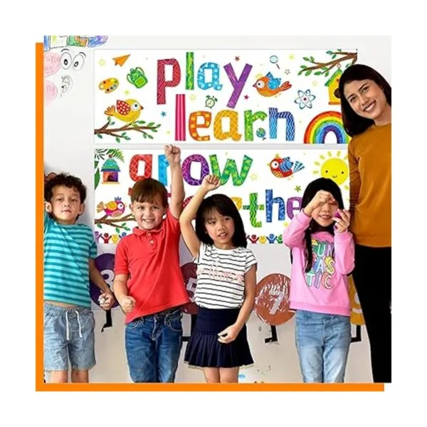 Póster de pancarta para el aula 2 piezas de coloridos_6