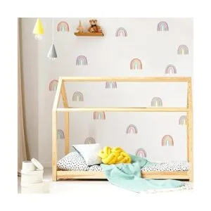 Calcomanías coloridas de pared de arcoíris para ventana de_2