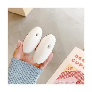 Bonita funda para AirPod con llavero diseño de moño_5