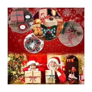 4 rollos de 100 yardas de cinta de copo de nieve de_7