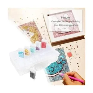 RZJZGZ Caja de bordado de diamantes de 64 cuadrículas_3