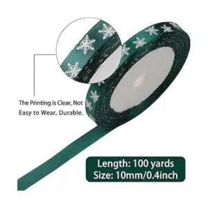 4 rollos de 100 yardas de cinta de copo de nieve de_2