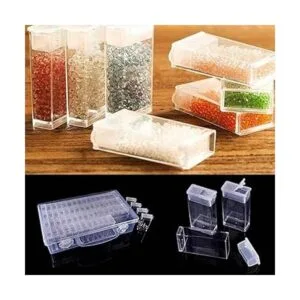 RZJZGZ Caja de bordado de diamantes de 64 cuadrículas_5