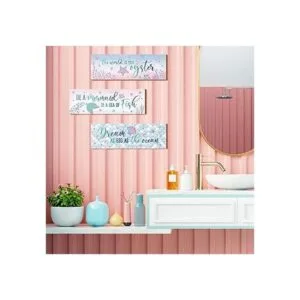 3 piezas de sirena para decoración de habitación de niñas_2