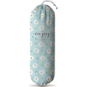 Hglian Dispensador de bolsas de comestibles con flores_1