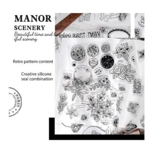 Muulaii 6 hojas de tarjetas de sello de silicona_6