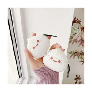 Bonita funda para AirPod con llavero diseño de moño_6