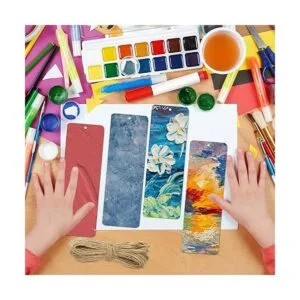 FSWCCK 50 etiquetas de regalo de madera en blanco de 6 x 2_7