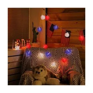 Romasaty Guirnalda de luces de linterna multicolor luces_1