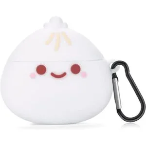 Bonita funda para AirPod con llavero diseño de moño_1